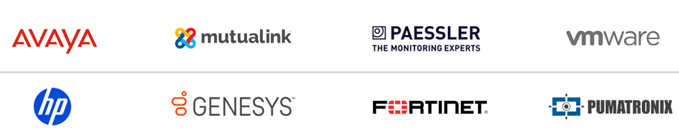 Avaya Mutualink PRTG PureCloud HP VMware FORTINET Pumatronix